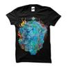 Fire Lion Graphic Tee Unisex Black TShirt (Sb049)