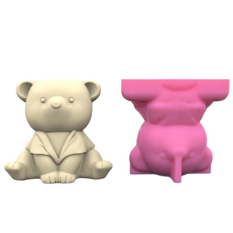 Little Bear Shaped Mold Succulent Flower S Mould Silicone Molds Animal Mould for Enthusiasts