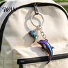 Keychain Charm Pendant Zinc Alloy Dolphin Design Key Chain Easy to Hang Electroplated Metal Ring Backpack Car Accessory