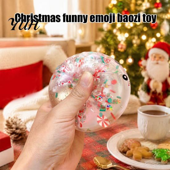 Bun Squeeze Toy Simulated Steamed with Storage Box, Stress Relief Soft Fidget Toys for Adults TPR Sensory Kids Adults, Christmas Stocking Stuffers