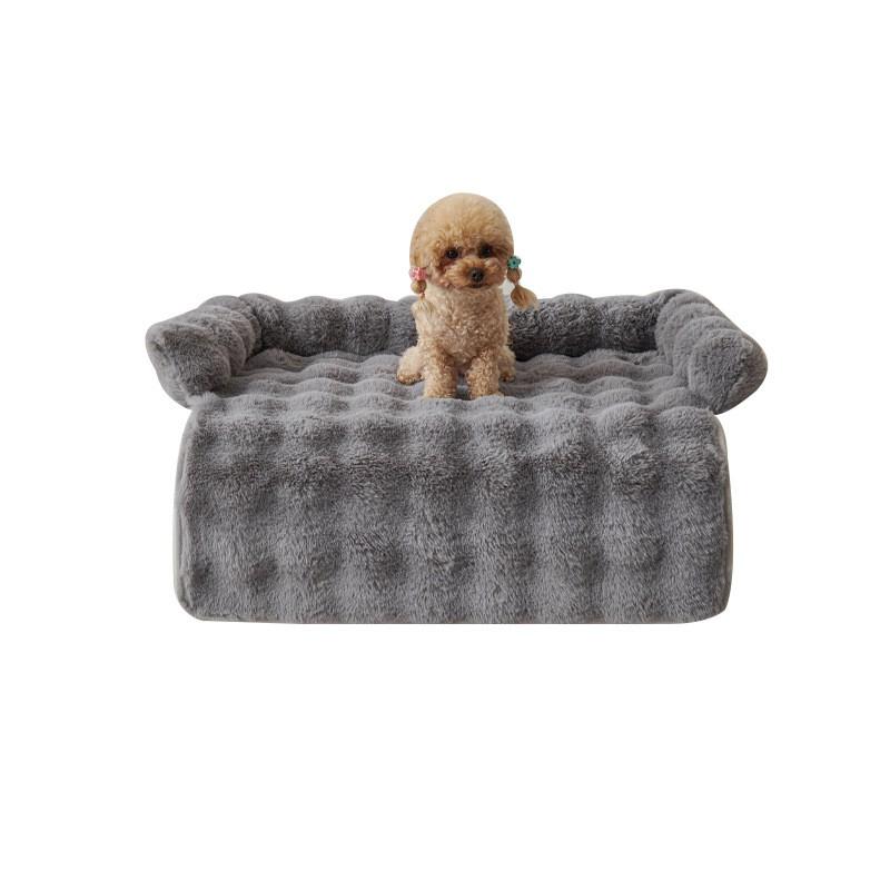 Soft Plush Pet Bed Small Dogs Cats Winter Warm Thick Non-Slip Indoor Mat 75x75cm