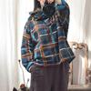 Women Pullover Vintage Autumn O-Neck Long Sleeve Spring Fall Loose Warm Chinese Style Print Floral Tops