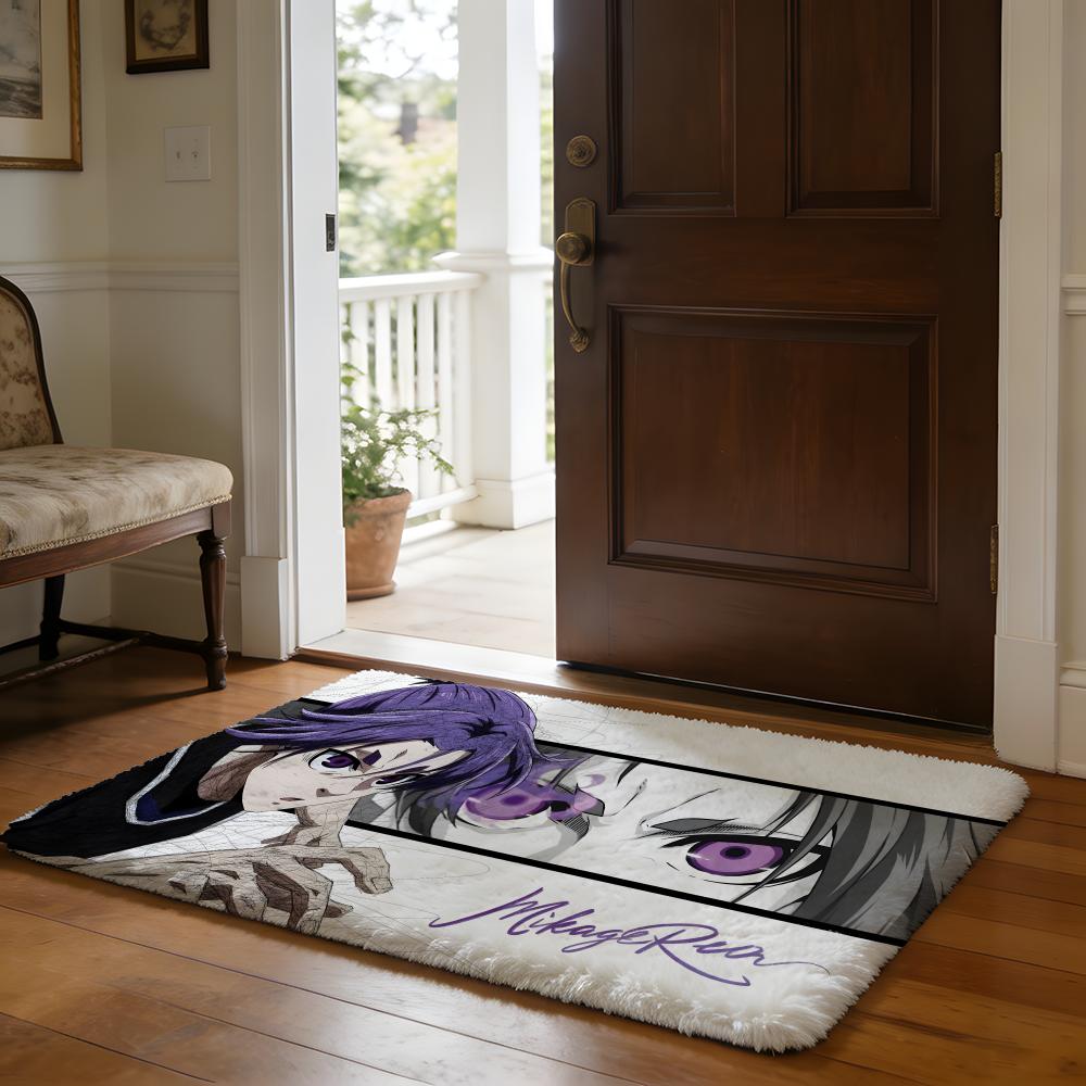 Hot Anime BBLue LLock Floor Mat Soft Flannel Absorbent Mat Non-Slip Rug Home Bedroom Bathroom