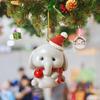12pcs/set Santa Claus Xmas Tree Hanging Oranments Christmas Elephant Pendant  Festival Party