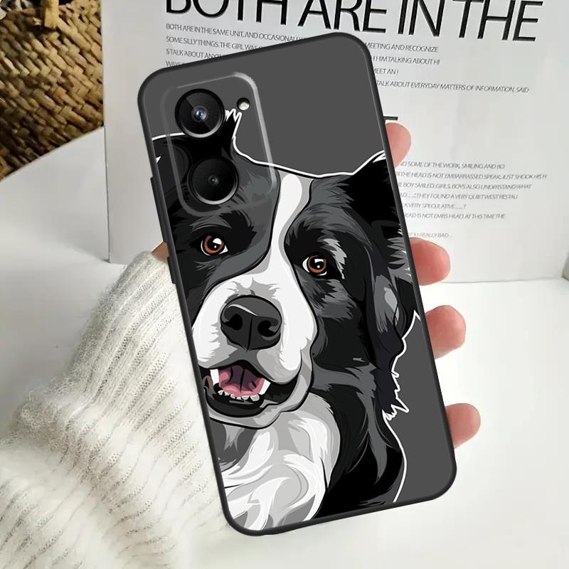 Чехол для Realme GT Neo 5 GT5 9 10 11 12 Pro Plus C30 C31 C33 C35 C25s C21Y C51 C55 C67 C53 с изображением собаки Бордер-колли