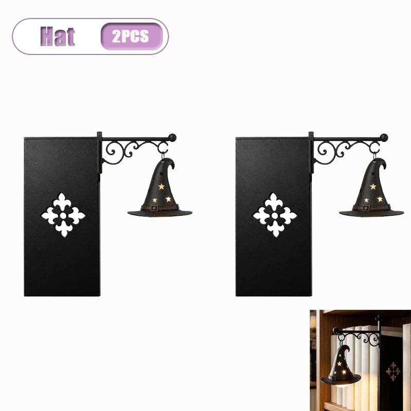 1-5PCS Ghost Bookshelf Lantern Vintage Mini Reading Lamp Resin Hanging Shelf Light for Library Cozy Halloween Display