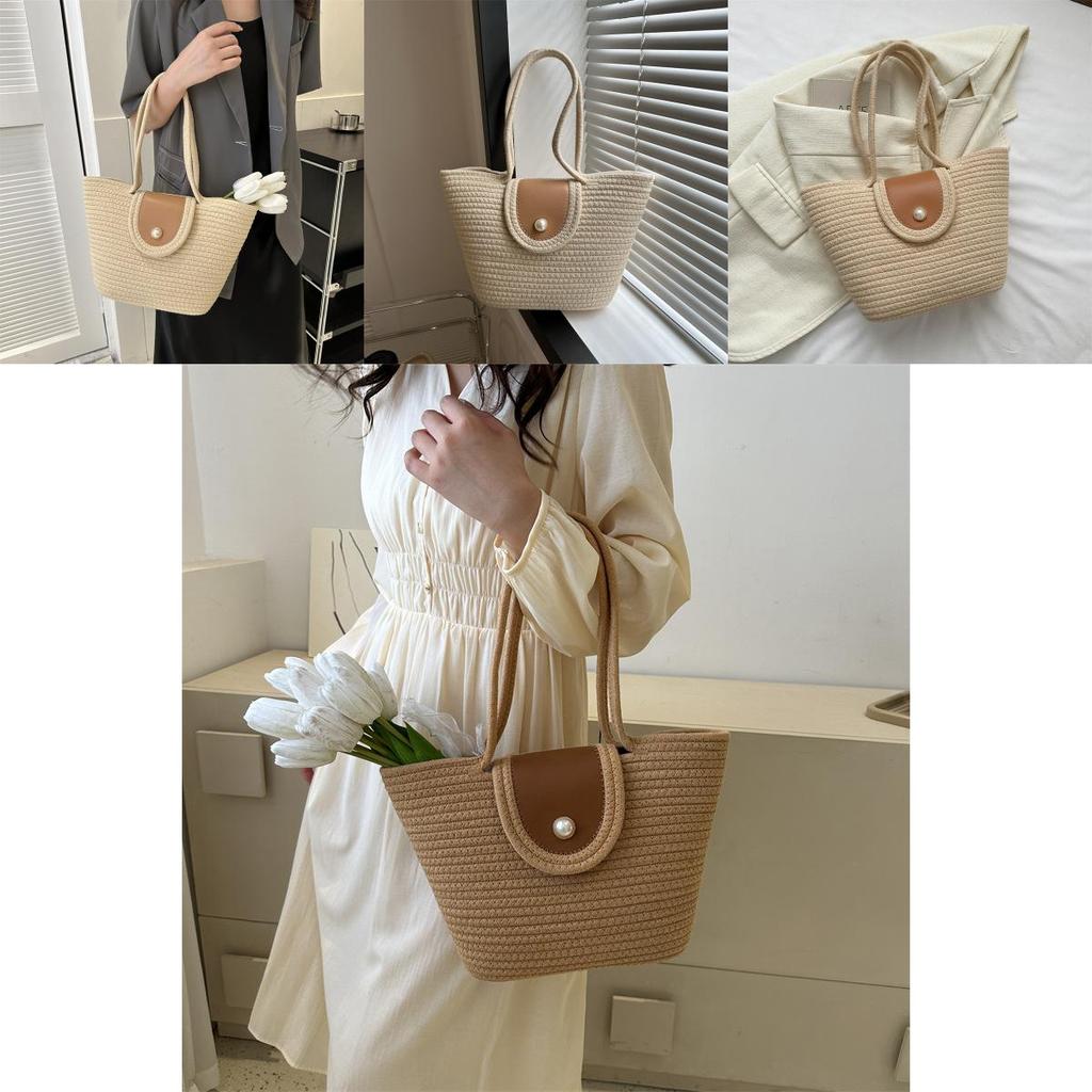 Large Capacity Popular Woven Bag 2023 Summer New Trend Fashion Shoulder Bag