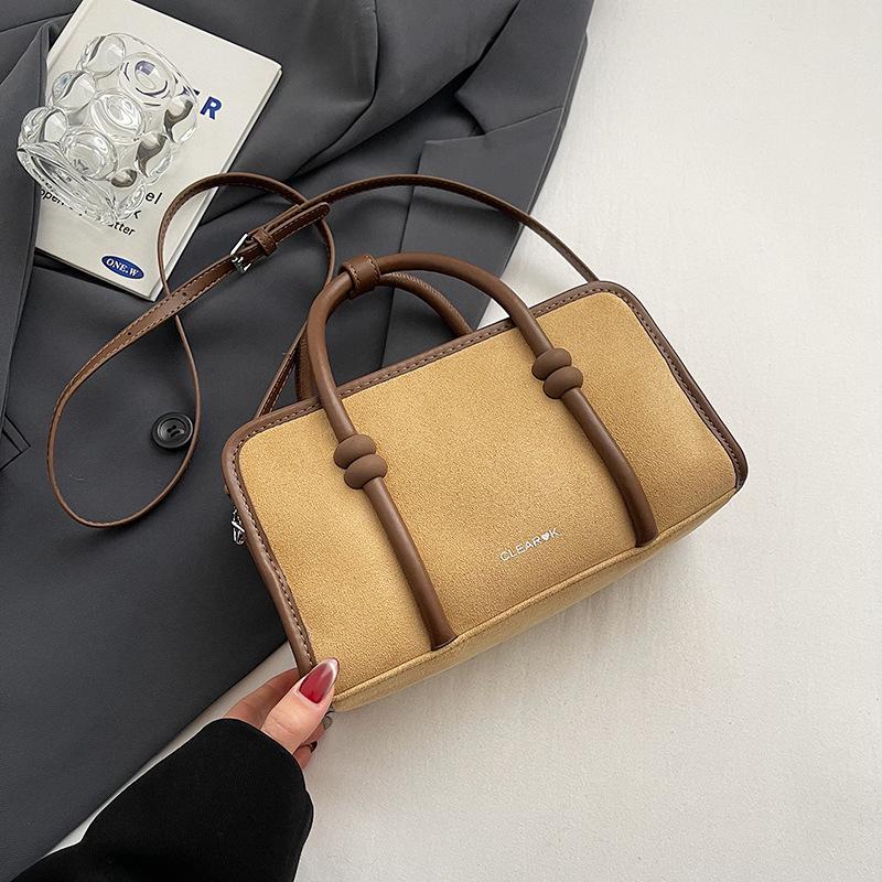 Замшевая сумка женская осенне-зимняя универсальная новая сумка через плечо, сумка-мессенджер, повседневная портативная дорожная сумка-подушка