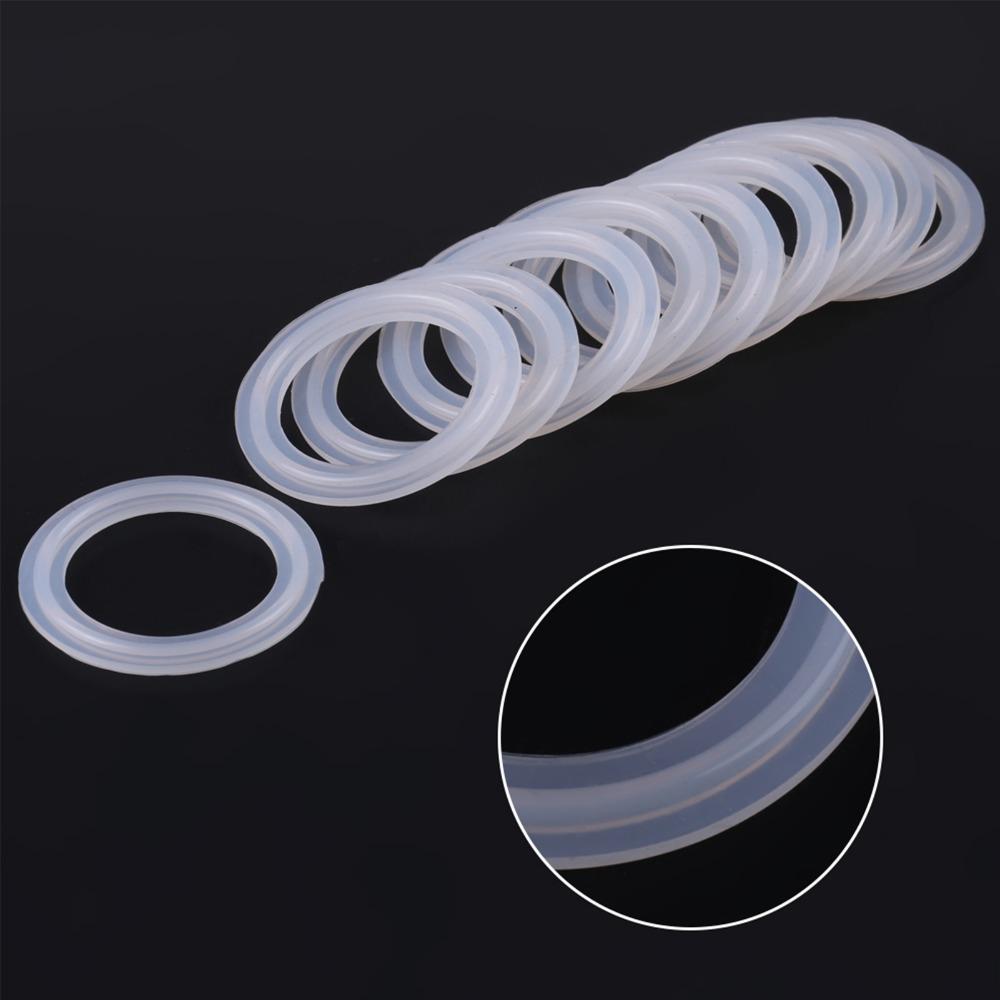 10pcs Durable Silicone Sealing Ring Flexible TC O-Ring Seal Sanitary Pipe System