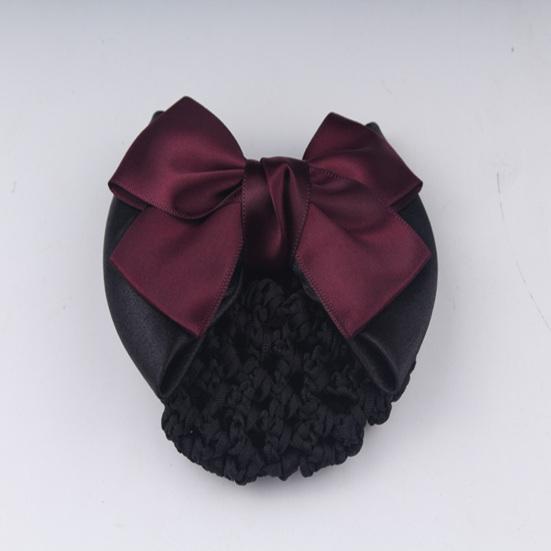 Women's Professional Hair Clip Hair Clip Bow Knot Scarf Hair Net Hair Ornaments