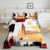 Erosebridal Contemporary Watercolor Bedding Set Queen for Boys Ink Painting Comforter Set,Grunge Abstract Duvet Insert Modern Art Duvet Set