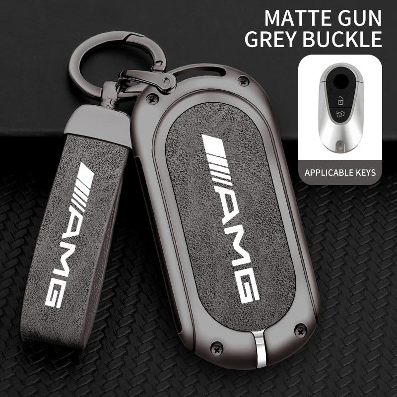 CEV5 Zinc Alloy Leather Car Remote Key Case Cover Bag Accessory For Mercedes Benz W212 W213 W205 W177 W247 W176 CLS CLA CLK CLG GLS