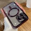 Блестящий магнитный прозрачный чехол с беспроводной зарядкой для Iphone 14 13 12 11 Pro Max Xs Max Xr X 14 Plus противоударный прозрачный чехол