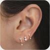 Elegant Geometric Diamond Ear Bone Studs: High-End European and American Fashion Jewelry
