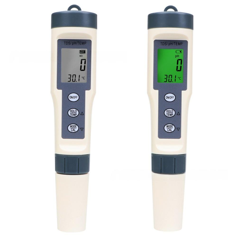 Backlit Display Water Quality Test Pen Multi-Parameter PH Meter Water Testing