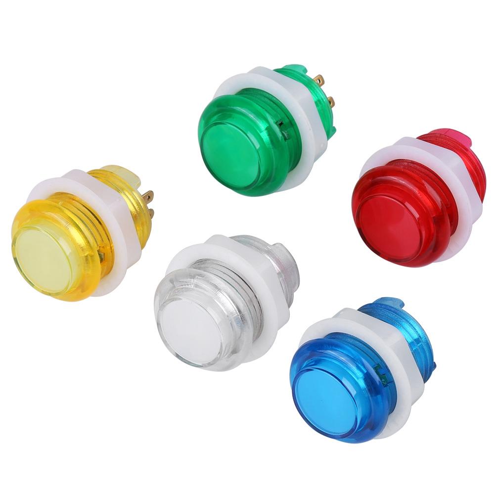 5PC set LED Illuminated Push Button with Microswitch for Arcade Game