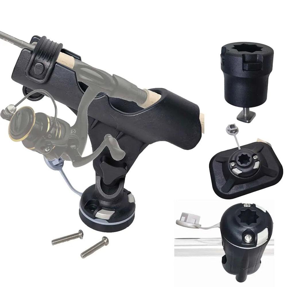 Fishing Rod Holder for Kayak Marine Boat PVC Inflatable Boat Hand Rail Dinghy Raft Boat Fishing Rod Holder on Sliding Rail 7