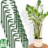 8-2Pcs Plastic Plant Support Pile Frame Greenhouse Arrangement Semicircle Fixed Rod Indoor Flower Plant Vine Climbing Bracket