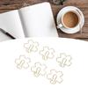 100Pcs Gold Cute Paper Clips Sakura Shape Cool Paper Clips Cute Cute Planner Clips  Office