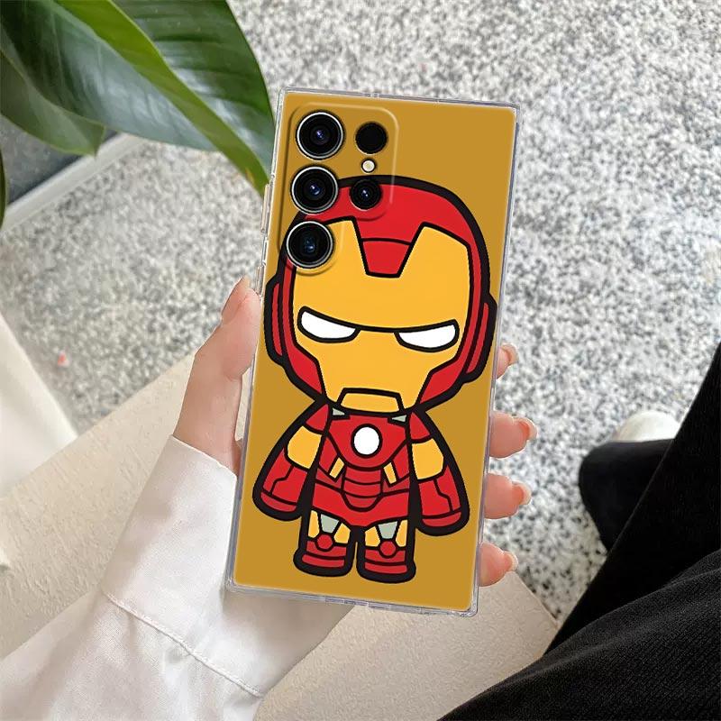 Мультяшный Marvel Грут Железный Человек Прозрачный Чехол Для Samsung Galaxy S26 S25 Ultra S24 S22 S26 Plus S20 S23 S21 S25 FE 5G Задняя Крышка