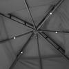 Grey Pavilion with Roof 300 x 300 x 270 cm Steel