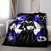 1pc Wednesday Flannel Blanket [Cozy Throw Blanket] For Sofa, Bed, Travel, Camping, Livingroom, Office, Couch, Chair, And Bed