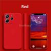 Для Redmi Note 14 4G жидкий силиконовый чехол Redmi Note 14 чехол Fundas Coque мягкий защитный чехол для камеры TPU для телефона Redmi Note 14