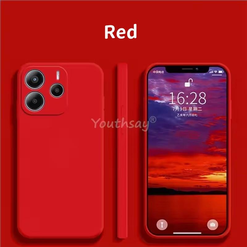 Для Redmi Note 14 4G жидкий силиконовый чехол Redmi Note 14 чехол Fundas Coque мягкий защитный чехол для камеры TPU для телефона Redmi Note 14