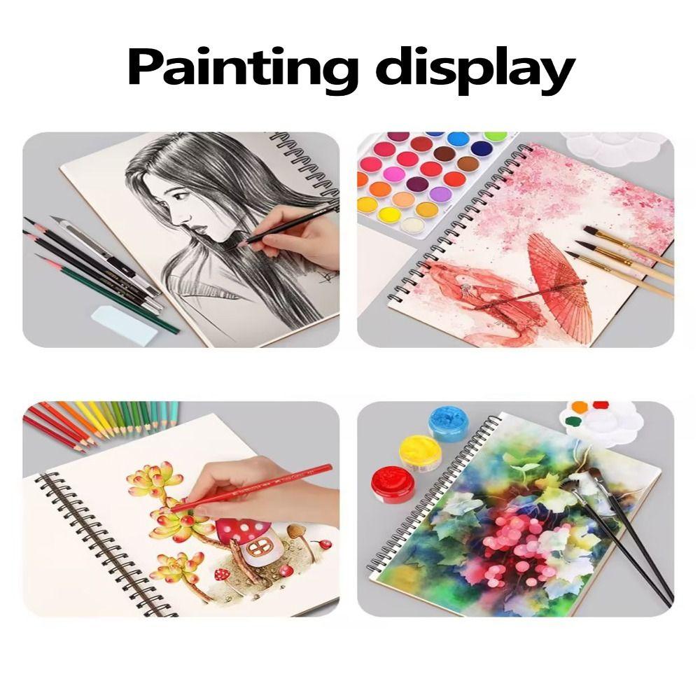 A4 A5 A6 8K 16K Скетчбук на спирали 30 листов Блокнот для эскизов художника Плотная бумага для рисования Цветной карандаш