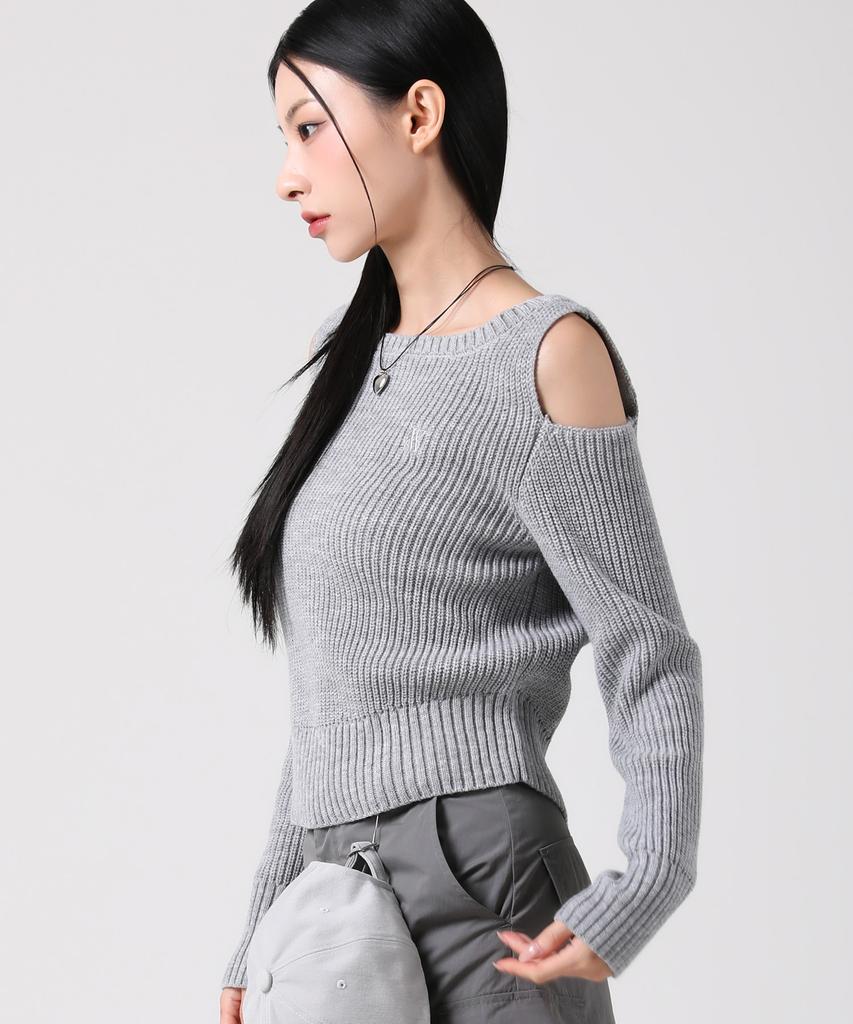 AVANDRESS Noga Shoulder Cut-Out Knit Black