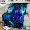 Animal Dragon Blanket Ultra Lightweight Soft Plush Flannel Throws Blanket for Sofa Bed Couch Best Office Gifts  Demogorgon