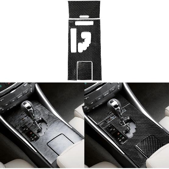 NVCNX Real Carbon Fiber Trim for Lexus is 250 350 Accessories | for 2006-2008 2007 IS250 IS350 Interior, Door Inner Front Rear Window Lift Switch