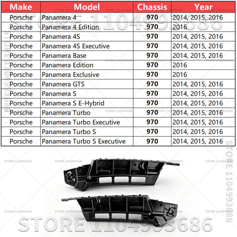 Для Porsche 2014 2015 2016 Panamera (970) Кронштейн заднего бампера автомобиля Левый Правый OEM 97050563503 97050563603 97050563602 97050563502