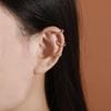 Новые серьги-клипсы Twist женские, корейские простые и изысканные металлические гальванические трехкомпонентные клипсы-клипсы