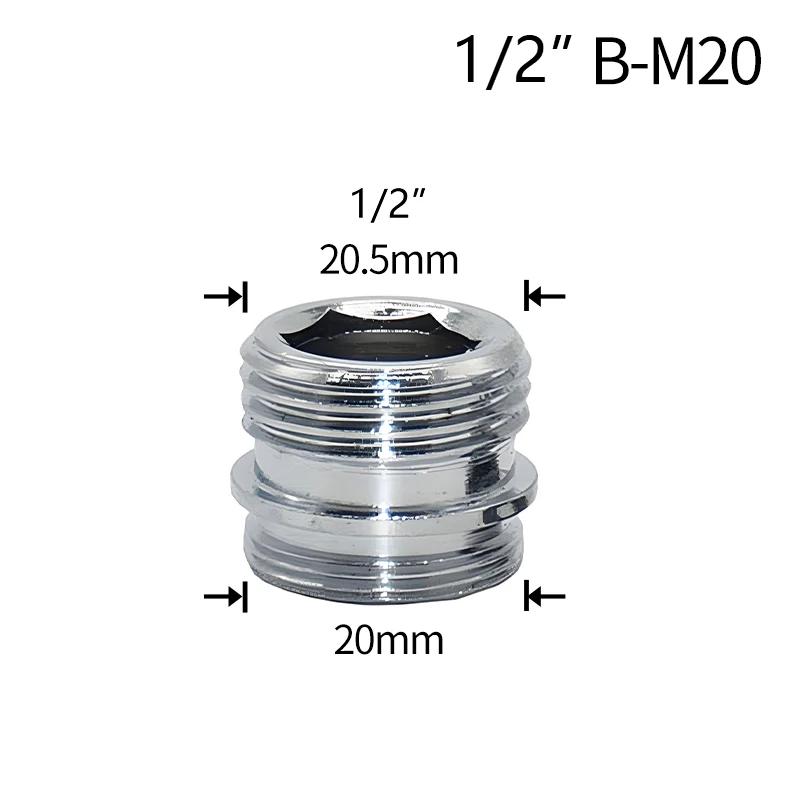 Муфта водопроводного крана 1/2 на M16 M18 M20 M22 M24 M28 резьбовой соединитель для ремонта крана-адаптера для барботера кухни ванной комнаты