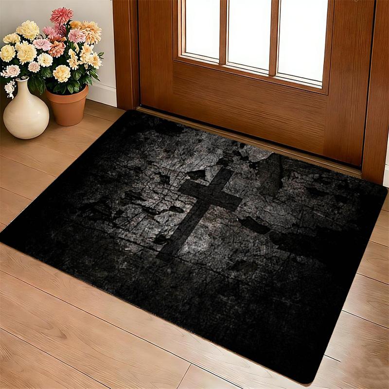Dark Cross Living Room Nonslip Area Rug Soft Carpet For Bedroom Game Playroom Sofa Office Home Decor Doormat Christmas Gift C9301846