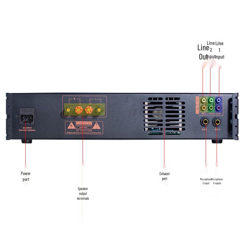 Lingsheng Home Karaoke System with Integrated Amplifier CN plug (adapter included)