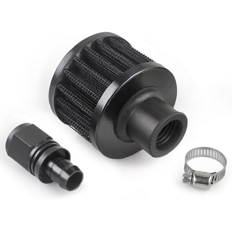 15Mm Fuel Cell Breather/Vent Air Filter 10AN Female Fitting Kit