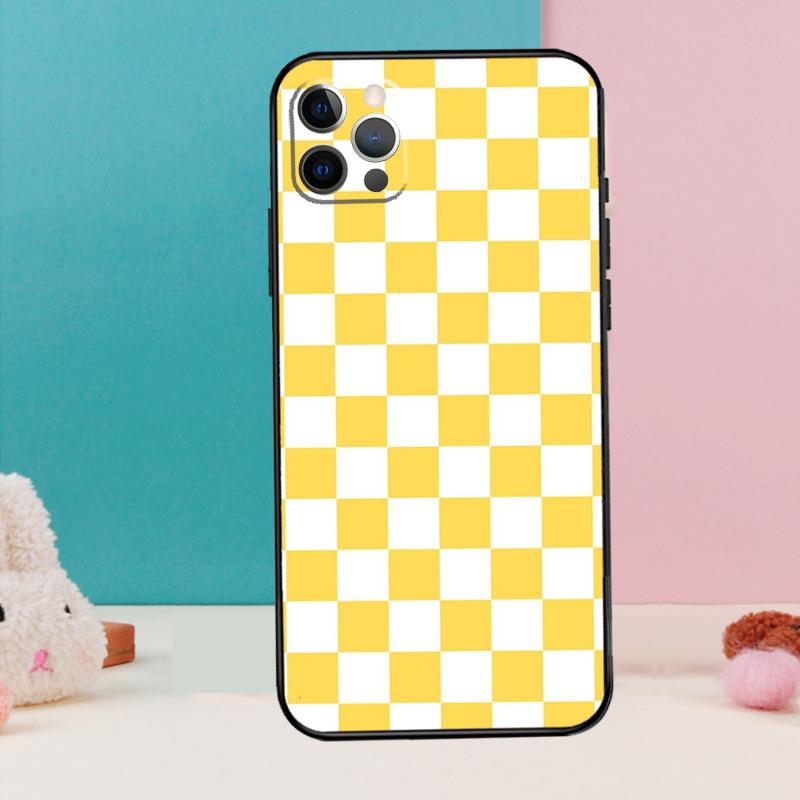 Чехол для телефона в клетку Шахматная доска Для IPhone 18 17 Air 16 15 14 13 11 12 Pro Max 12 13 mini 15 16 Plus 16e Чехол Coque