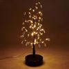 Настенная рождественская елка, Мини-светодиодная подсветка USB с пультом дистанционного управления, Светящееся настольное украшение, Скандинавский стиль, Натуральное украшение, Золотой (35см)