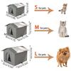 Windproof Enclosed Pet Cave Nest Outdoor Insulated Cat Shelter Warm Sleeping Bed for Stray Cats Small Dogs Portable Pet Puppies