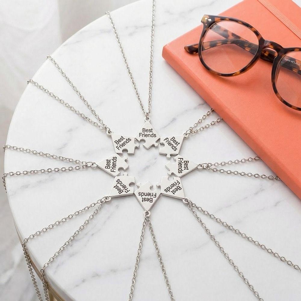 Zinc Zinc Alloy Friendship Necklace Creative Multi-person Splicing Necklace Best Friend Necklace Women