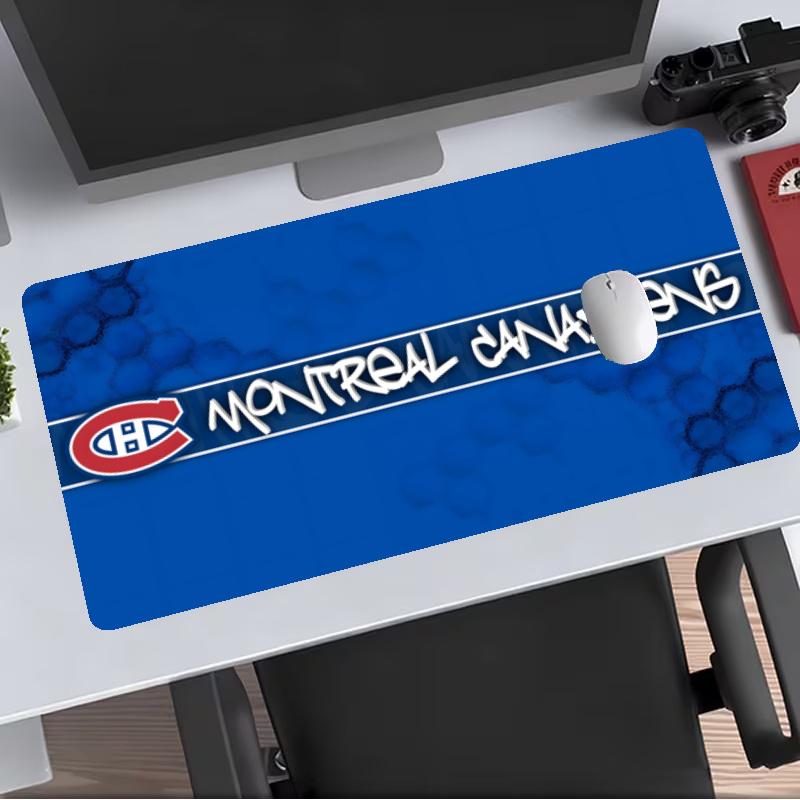 Montreal Canadiens Extended Gaming Mouse Pad with Stitched Edges NonSlip Rubber Base Waterproof Desk Mat for Computer Laptop Office Gaming