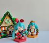 New 6Pcs/Set Q-Version Hatsune Miku Anime Girl Figures Fruit Band Party Doll Model Figurines Collection Kids Toys Fans Gifts