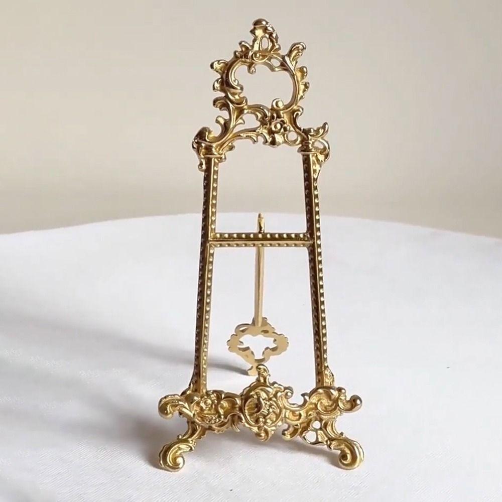 Zinc Alloy Photo Frame Display Rack Antique Finish Tray Rack Decoration Ornament  Wedding Use