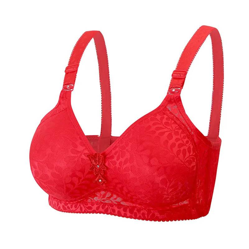 Женское трехбортное нижнее белье больших размеров без стального кольца, легкий и дышащий хлопковый тонкий бюстгальтер пуш-ап
