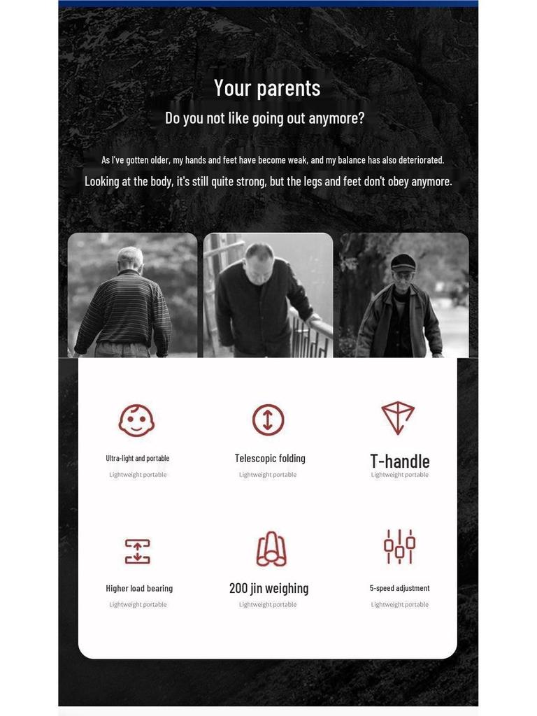 Телескопические треккинговые палки из алюминиевого сплава, складные палки для ходьбы по бездорожью для использования на открытом воздухе и для поддержки пожилых людей