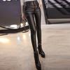 Fashion Women Solid Casual Keep Warm Trousers Sexy Leather Tight Leggings Pants