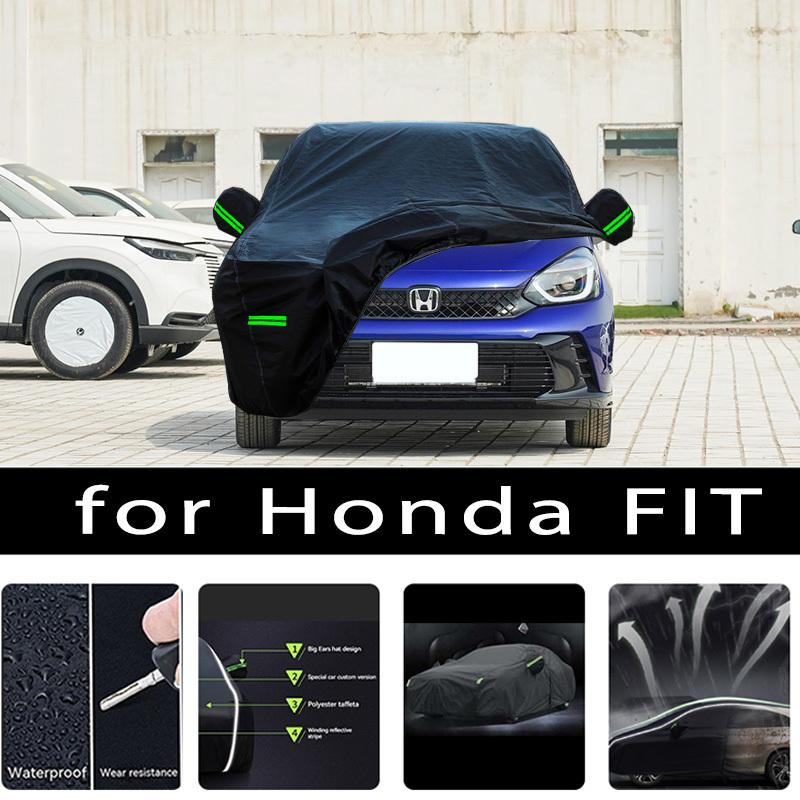 For Honda FIT Outdoor Protection Full Car Covers Snow Cover Sunshade Waterproof Dustproof Exterior Car accessories