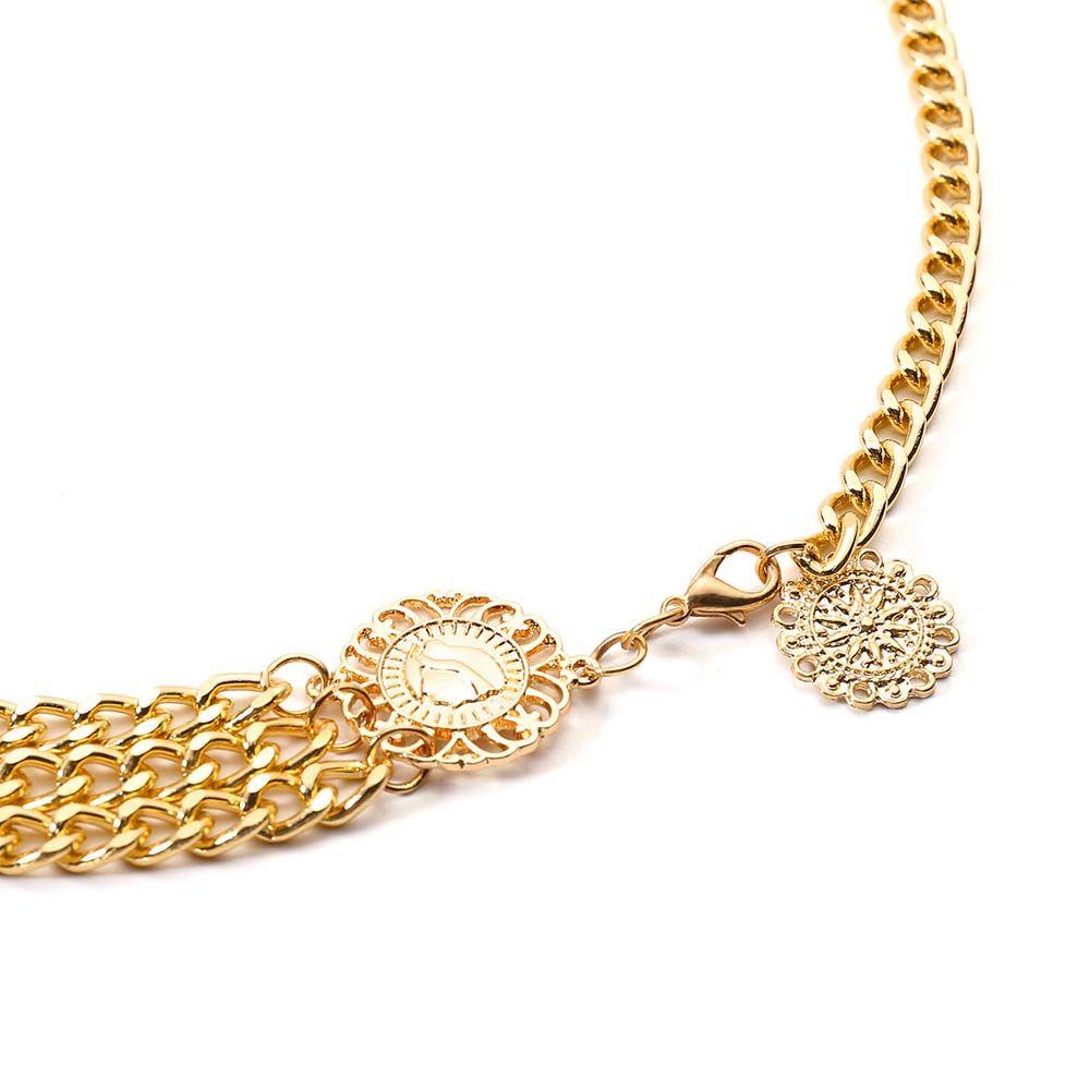 Clothes Decoration Zinc Zinc Alloy Chains Adjustable Aluminum Chain Waist Chain Women Body Chain Metal Belts
